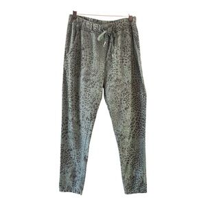 Tempo Paris Green Leopard Print Joggers